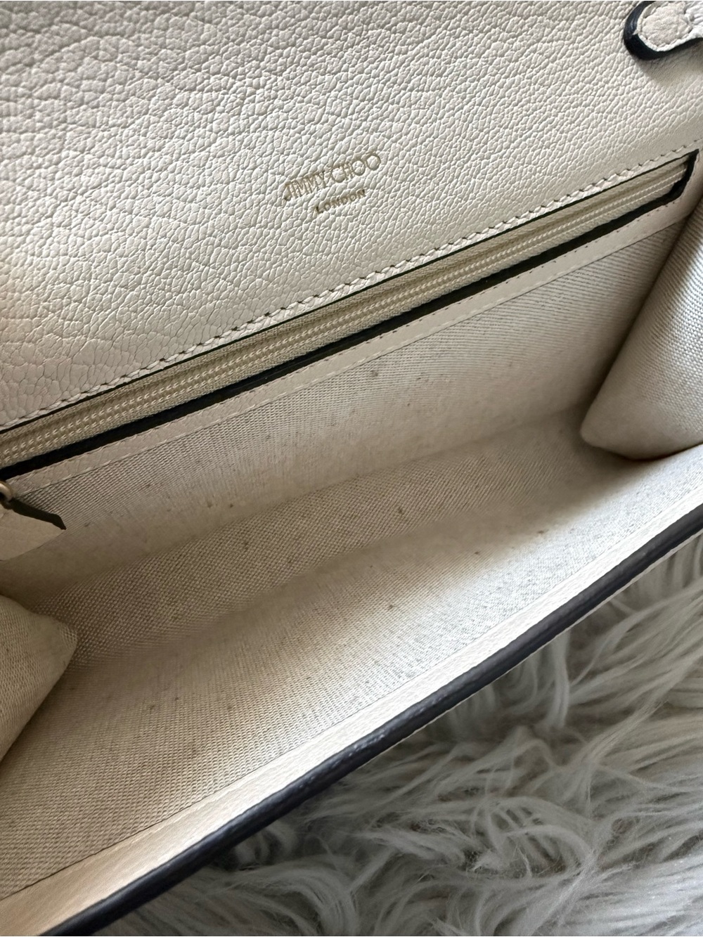 JIMMY CHOO Grainy Calfskin Sonia Wallet On Chain Bag - Picture 10 of 14